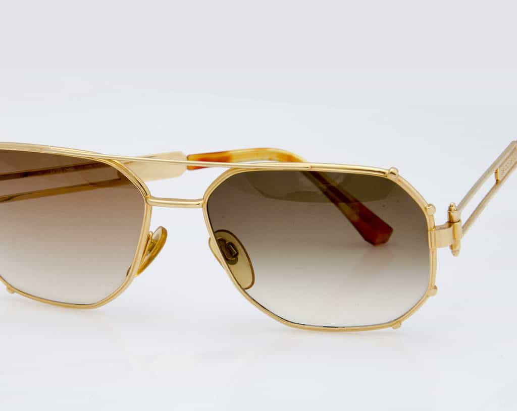 gerald genta sunglasses gold