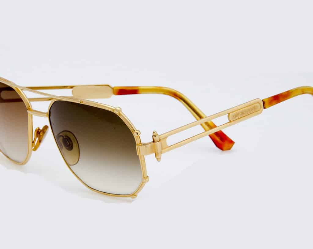gerald genta sunglasses gold